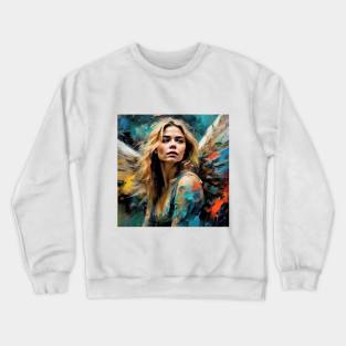 Angel with Chloë  Moretz face Crewneck Sweatshirt